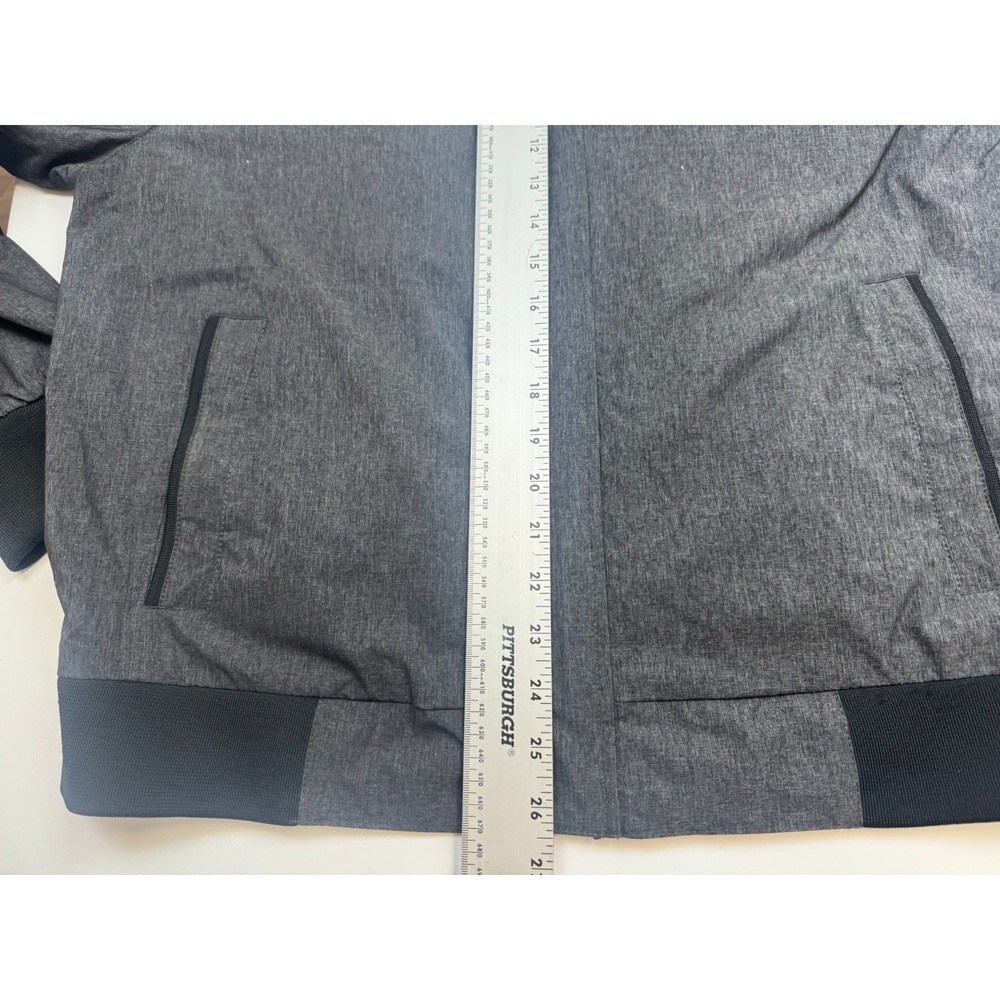 Calvin Klein Mens Water Resistant Wind Protection Shell Jacket SZ-L Heather Gray - Picture 9 of 10